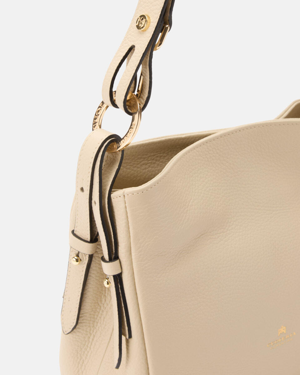 Velvet borsa a spalla piccola con tracolla estensibile Prosecco  - Borse A Spalla - Borse Donna - Borse - Cuoieria Fiorentina