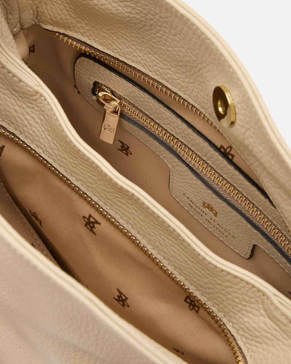 Velvet borsa a spalla piccola con tracolla estensibile Prosecco  - Borse A Spalla - Borse Donna - Borse - Cuoieria Fiorentina