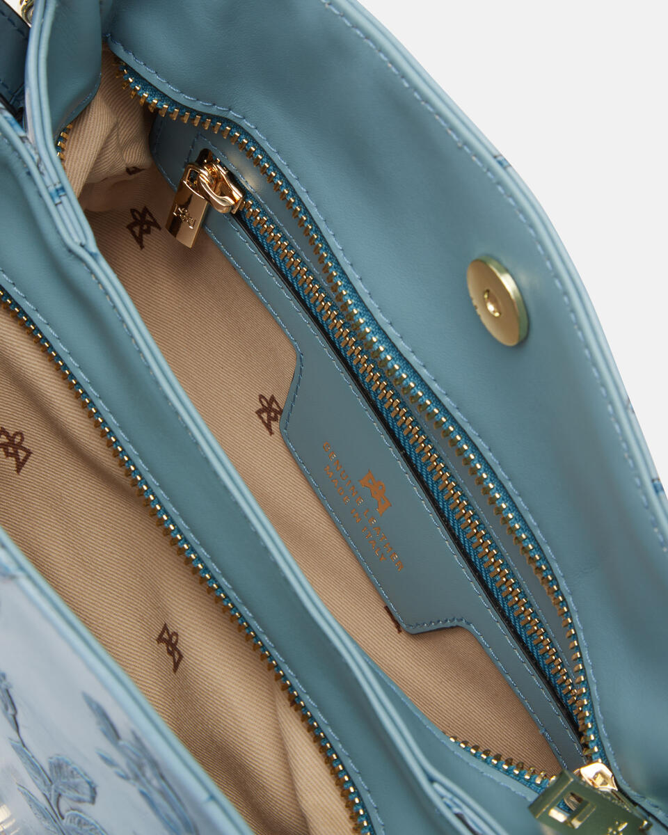 Small hobo bag Light blue  - Shoulder Bags - Women's Bags - Bags - Cuoieria Fiorentina