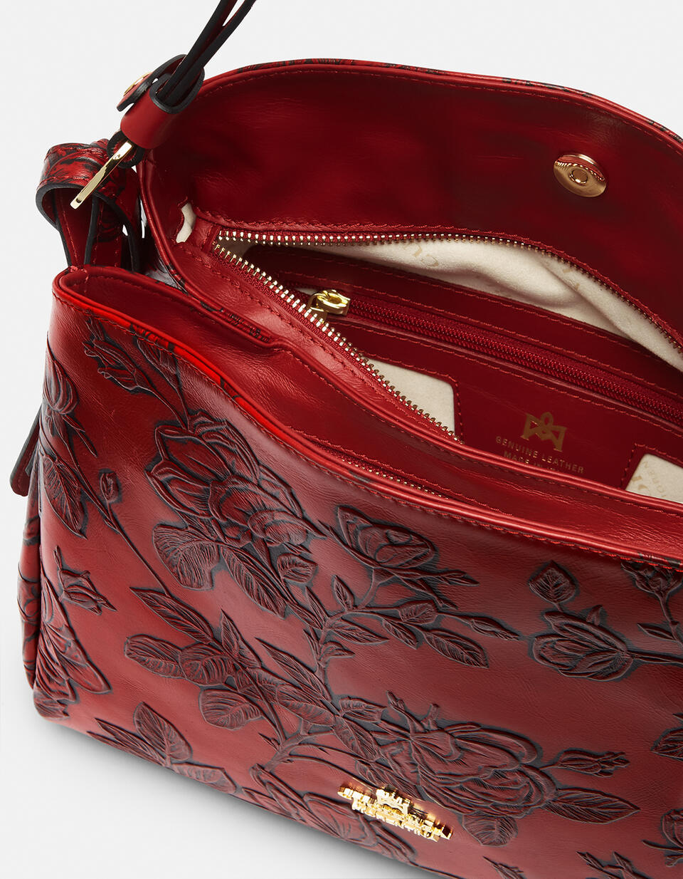 HOBO BAG Red  - Shoulder Bags - Women's Bags - Bags - Cuoieria Fiorentina