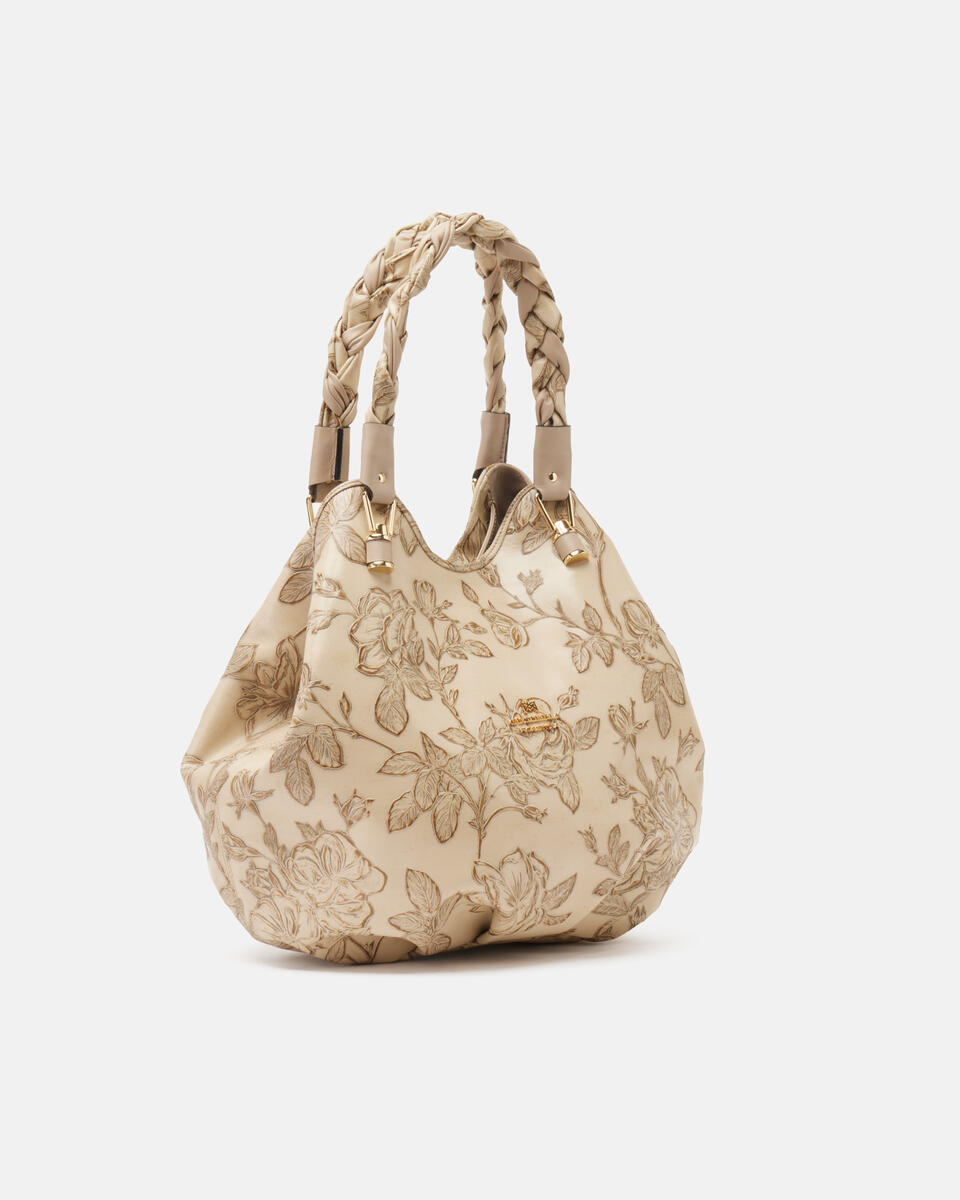 SHOPPING BAG Taupe  - Shoulder Bags - Women's Bags - Bags - Cuoieria Fiorentina