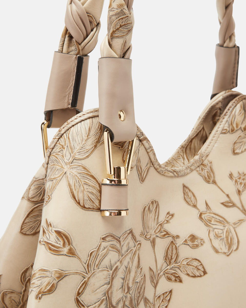 SHOPPING BAG Taupe  - Shoulder Bags - Women's Bags - Bags - Cuoieria Fiorentina