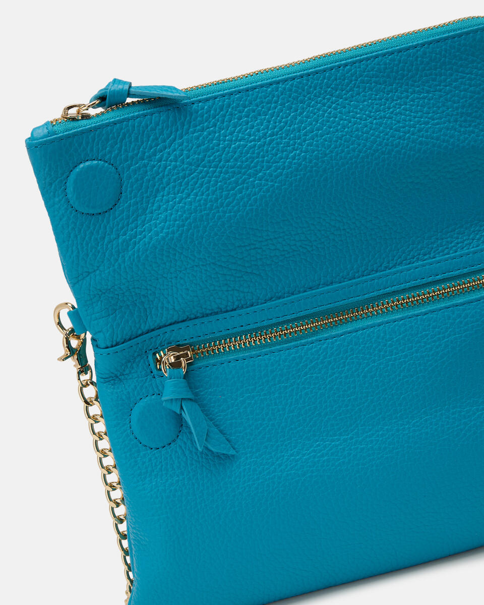 Shoulder bag Turquoise  - Crossbody Bags - Women's Bags - Bags - Cuoieria Fiorentina