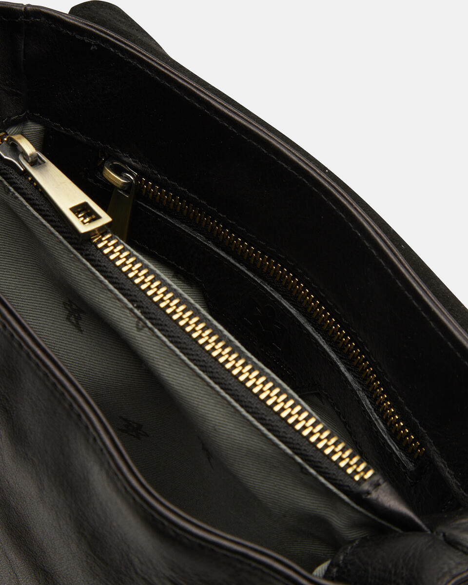 Small Messenger Black  - Crossbody Bags - Men's Bags - Bags - Cuoieria Fiorentina
