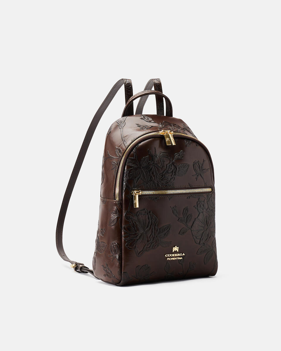 Small backpack Mahogany  - Backpacks - Women's Bags - Bags - Cuoieria Fiorentina