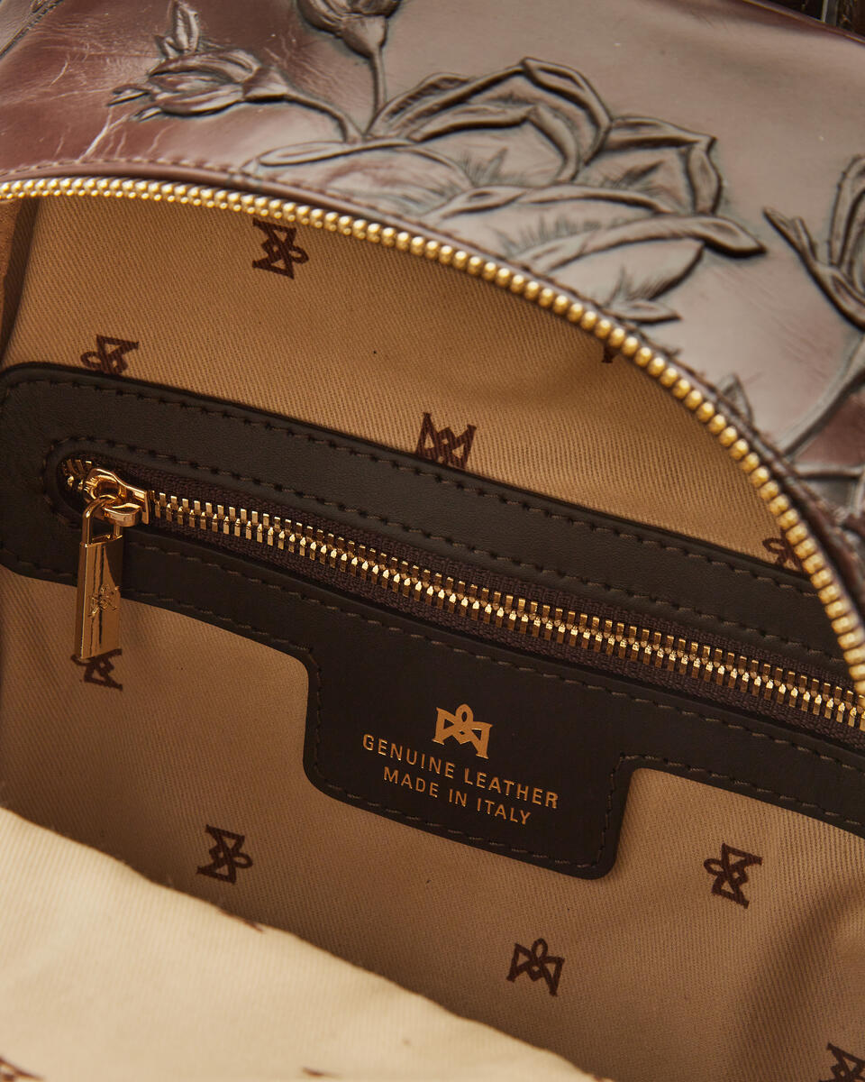Small backpack Mahogany  - Backpacks - Women's Bags - Bags - Cuoieria Fiorentina