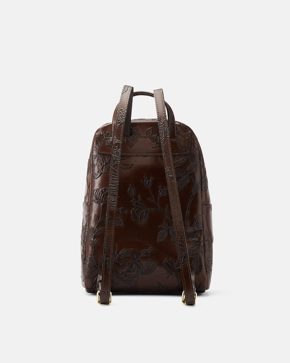 Small backpack Mahogany  - Backpacks - Women's Bags - Bags - Cuoieria Fiorentina