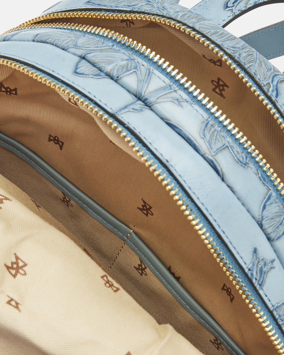 Backpack Light blue  - Backpacks - Women's Bags - Bags - Cuoieria Fiorentina