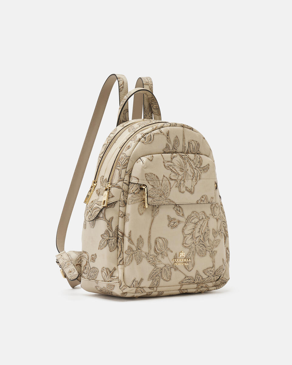 Backpack Taupe  - Backpacks - Women's Bags - Bags - Cuoieria Fiorentina