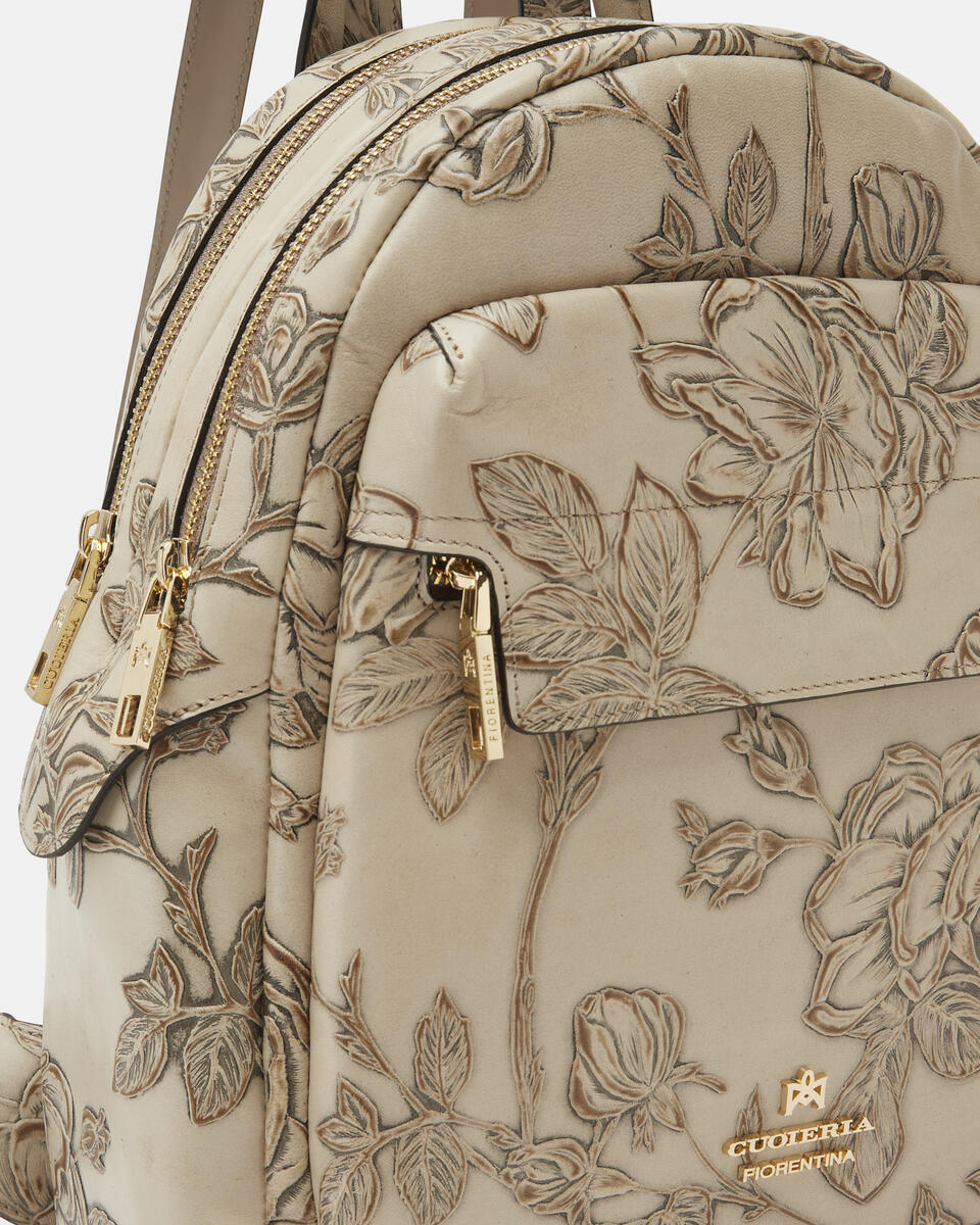 Backpack Taupe  - Backpacks - Women's Bags - Bags - Cuoieria Fiorentina