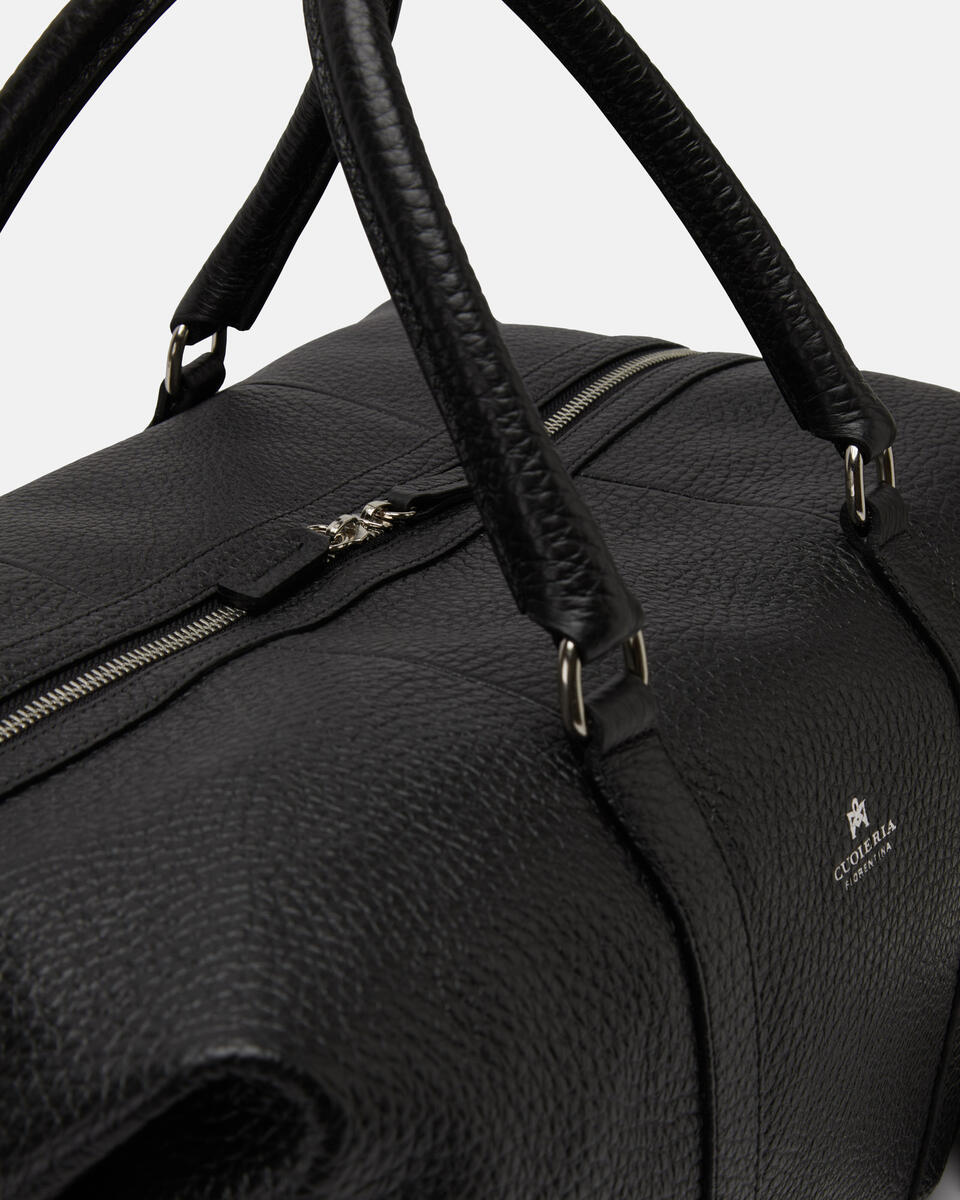 WEEKENDER Black  - Travel Bags - Men's Bags - Bags - Cuoieria Fiorentina