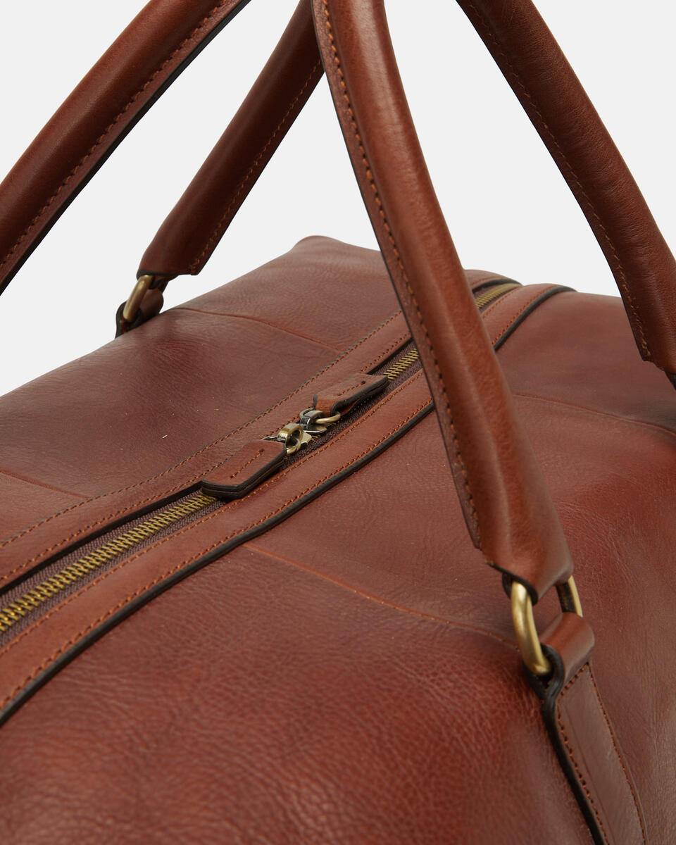 WEEKENDER Brown  - Travel Bags - Travel Bags - Cuoieria Fiorentina