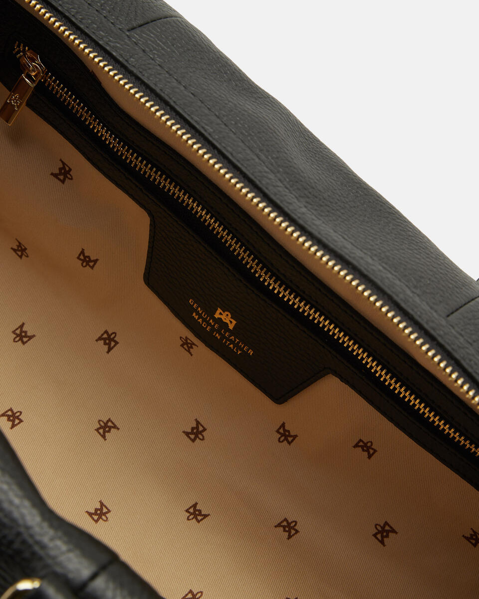 WEEKENDER Black  - Travel Bags - Travel Bags - Cuoieria Fiorentina
