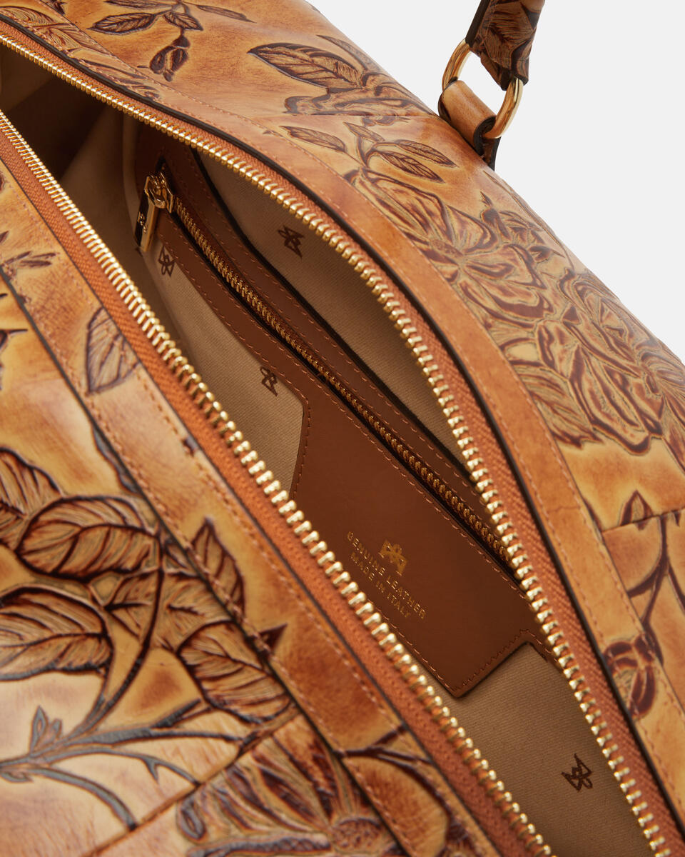 Weekender Beige  - Travel Bags - Travel Bags - Cuoieria Fiorentina