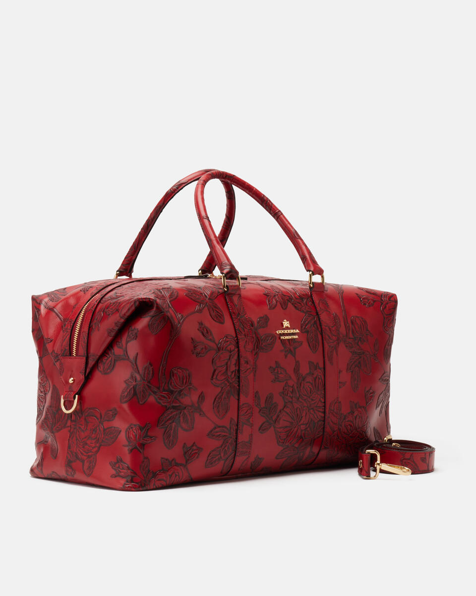 Weekender Red  - Travel Bags - Travel Bags - Cuoieria Fiorentina