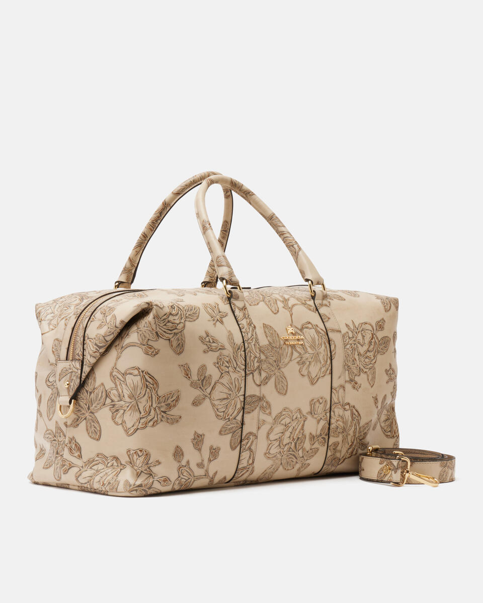 Weekender Taupe  - Travel Bags - Travel Bags - Cuoieria Fiorentina