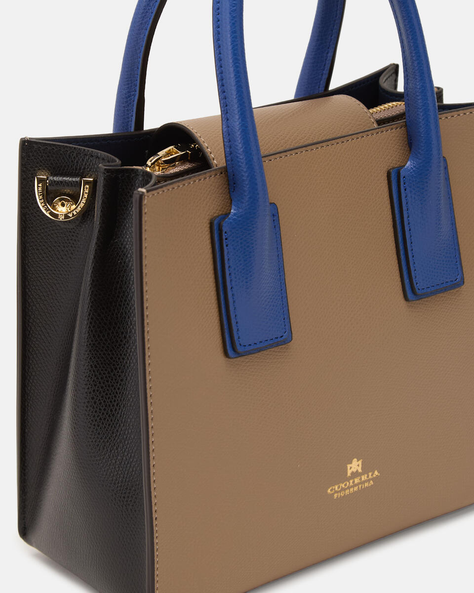 small tote bag Desertblackbluette  - Mini Bags - Women's Bags - Bags - Cuoieria Fiorentina