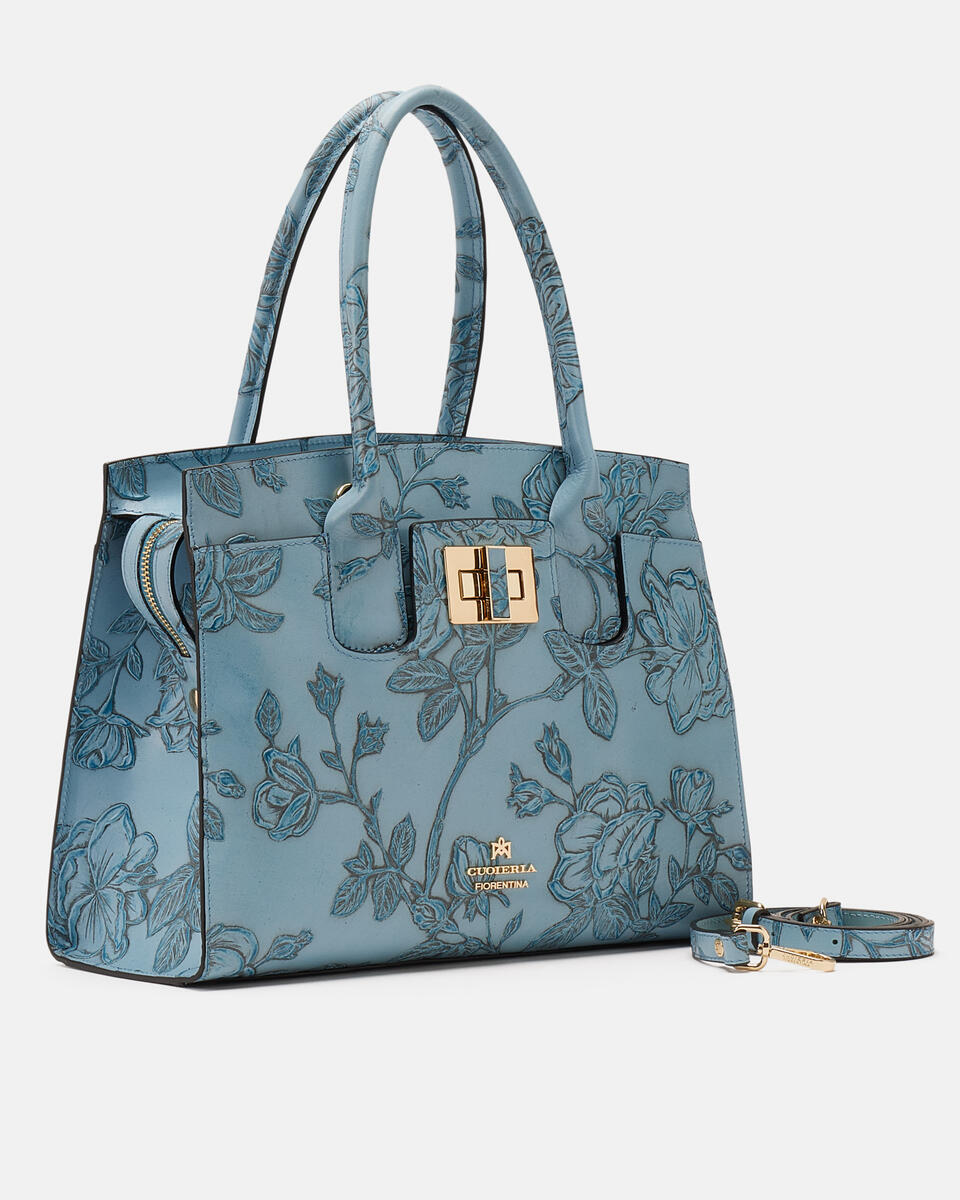 Tote bag Light blue  - Tote Bags - Women's Bags - Bags - Cuoieria Fiorentina