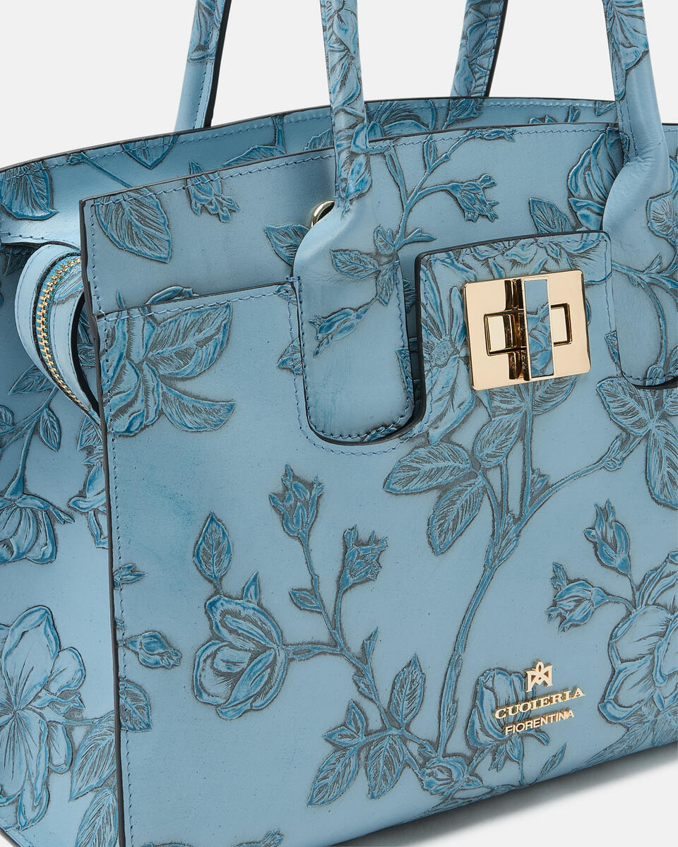 Tote bag Light blue  - Tote Bags - Women's Bags - Bags - Cuoieria Fiorentina