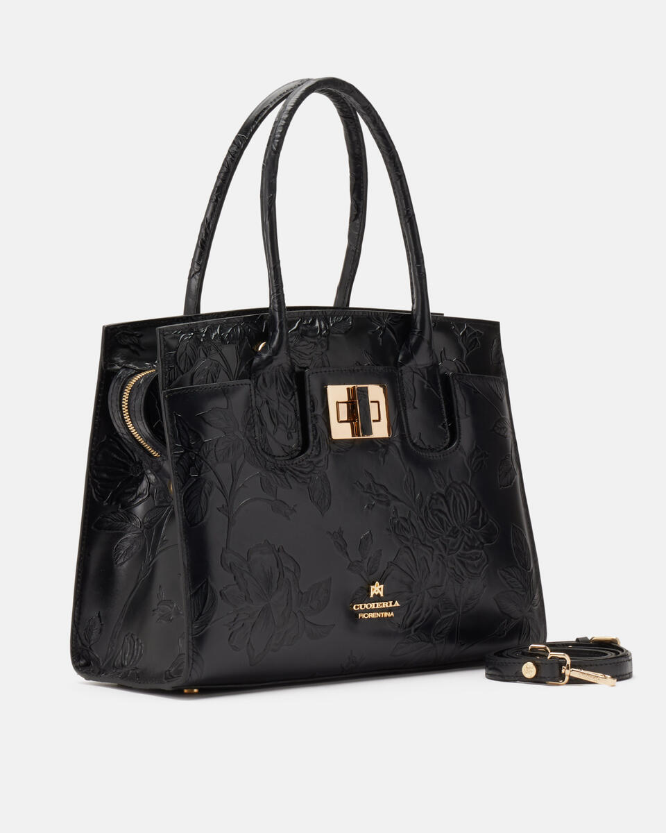 Tote bag Black  - Tote Bags - Women's Bags - Bags - Cuoieria Fiorentina