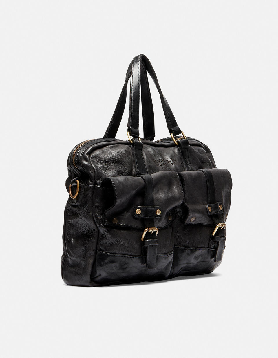 Briefcase Black  - Briefcases - Men's Bags - Bags - Cuoieria Fiorentina