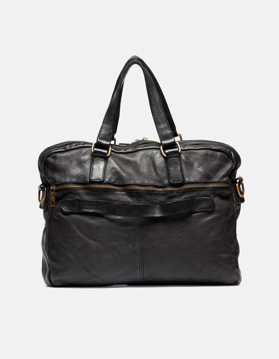 Briefcase Black  - Briefcases - Men's Bags - Bags - Cuoieria Fiorentina