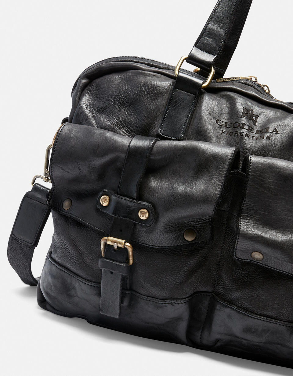 Briefcase Black  - Briefcases - Men's Bags - Bags - Cuoieria Fiorentina