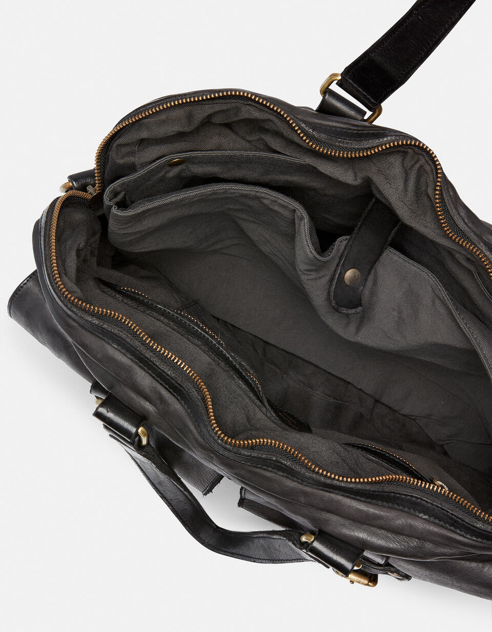 Briefcase Black  - Briefcases - Men's Bags - Bags - Cuoieria Fiorentina