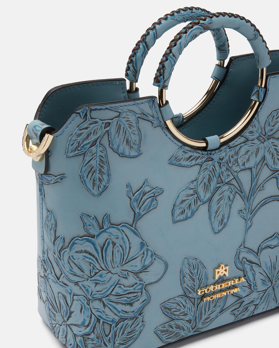 SMALL TOTE BAG Light blue  - Tote Bags - Women's Bags - Bags - Cuoieria Fiorentina