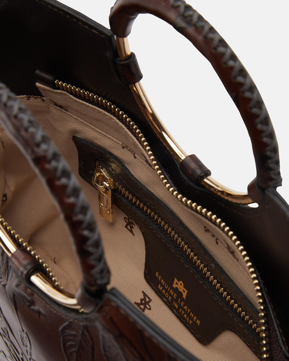 SMALL TOTE BAG Mahogany  - Tote Bags - Women's Bags - Bags - Cuoieria Fiorentina