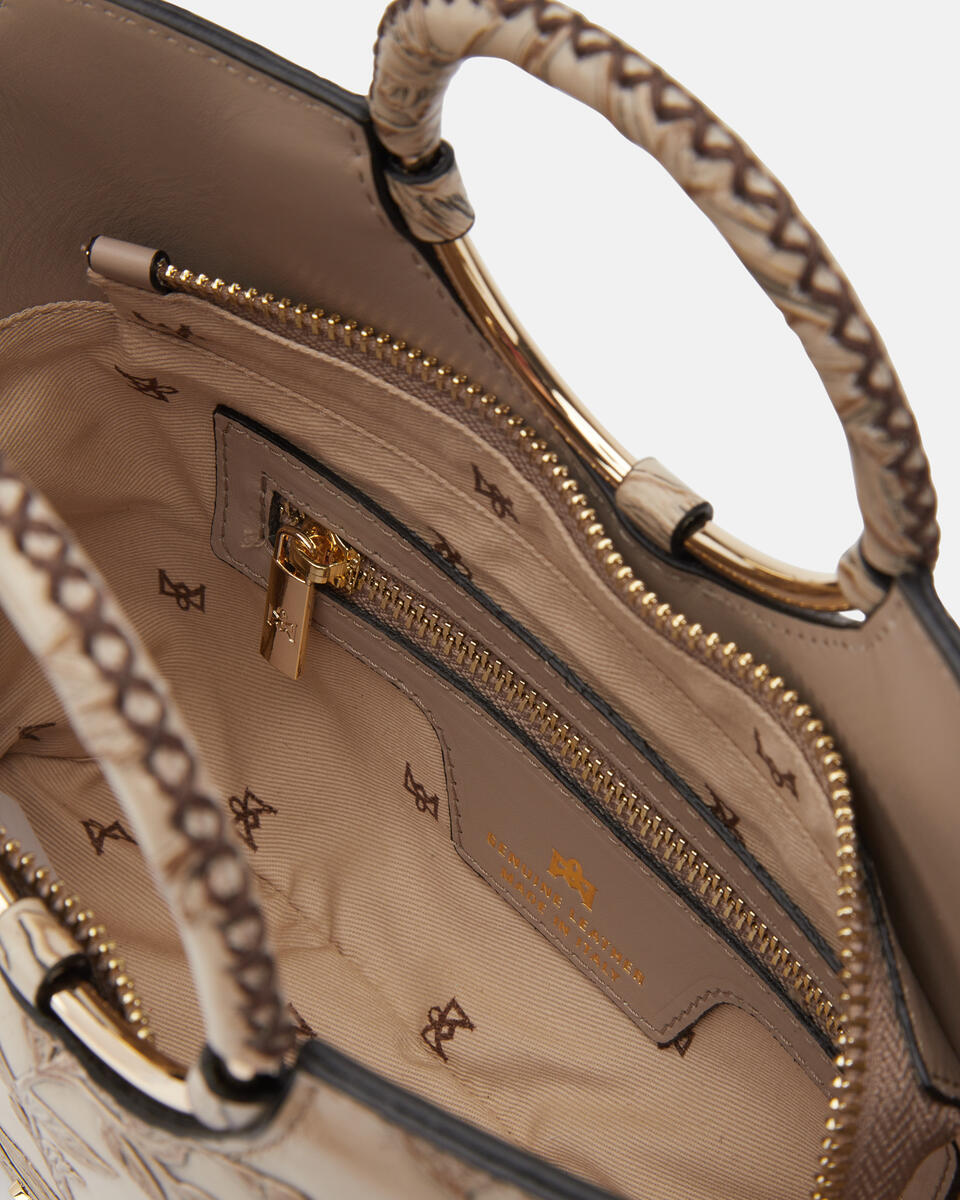 SMALL TOTE BAG Taupe  - Tote Bags - Women's Bags - Bags - Cuoieria Fiorentina