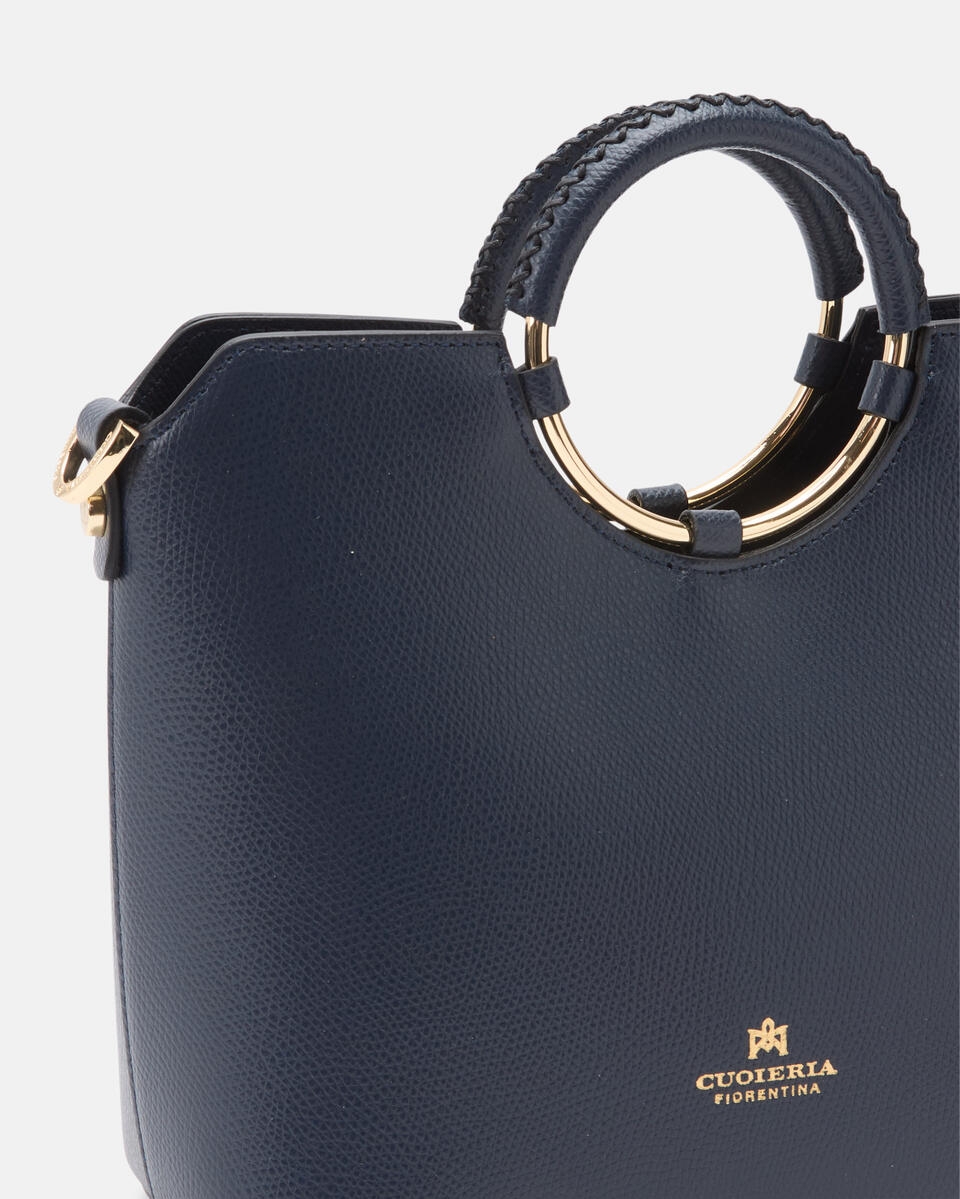 Small tote bag Navy  - Tote Bags - Women's Bags - Bags - Cuoieria Fiorentina