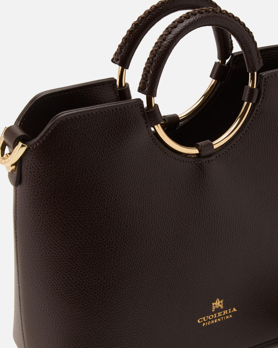 Small tote bag Dark brown  - Tote Bags - Women's Bags - Bags - Cuoieria Fiorentina