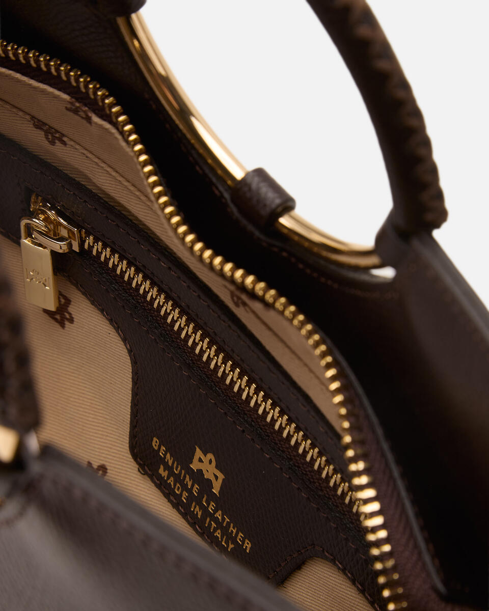 Small tote bag Dark brown  - Tote Bags - Women's Bags - Bags - Cuoieria Fiorentina