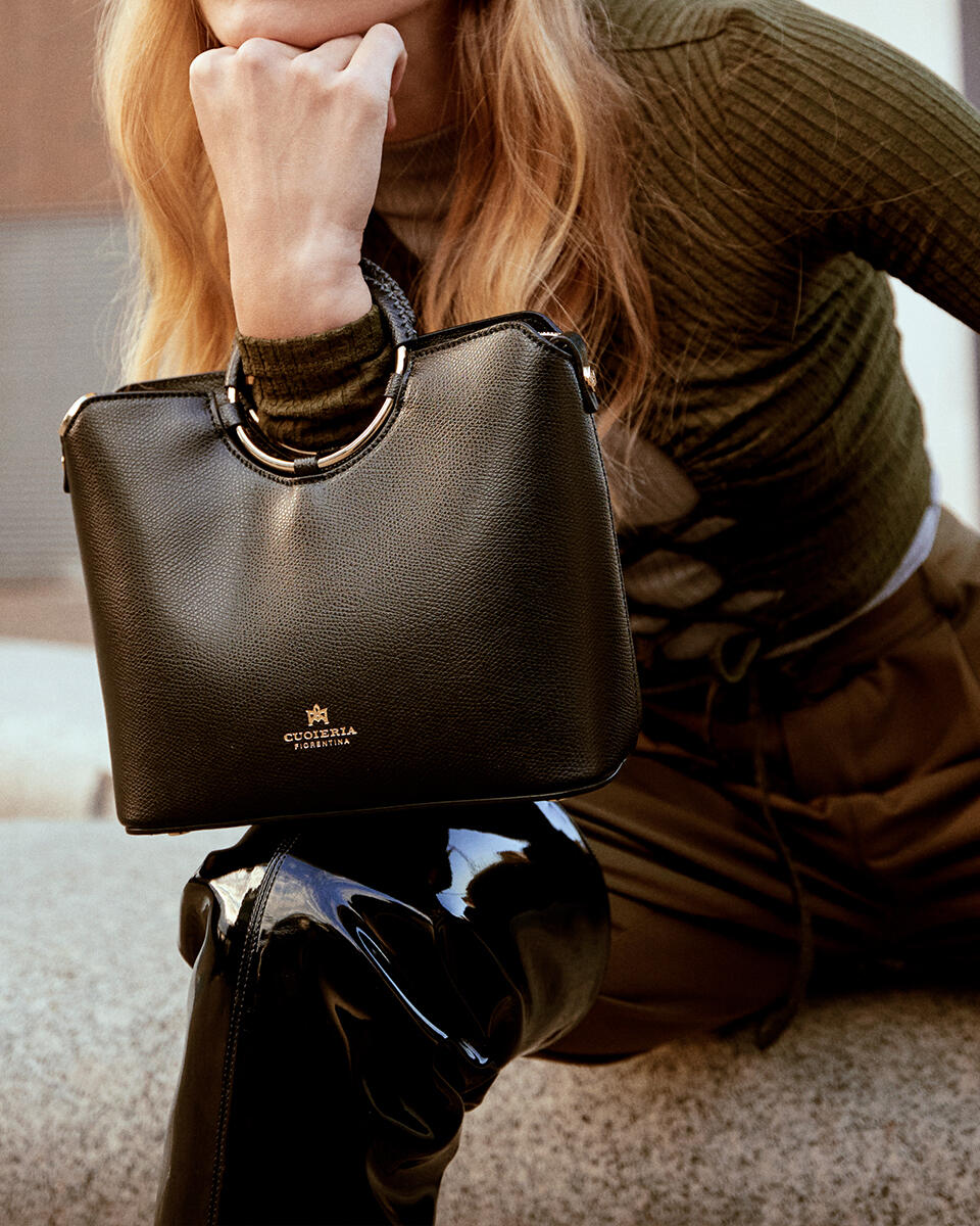 Small tote bag Dark brown  - Tote Bags - Women's Bags - Bags - Cuoieria Fiorentina
