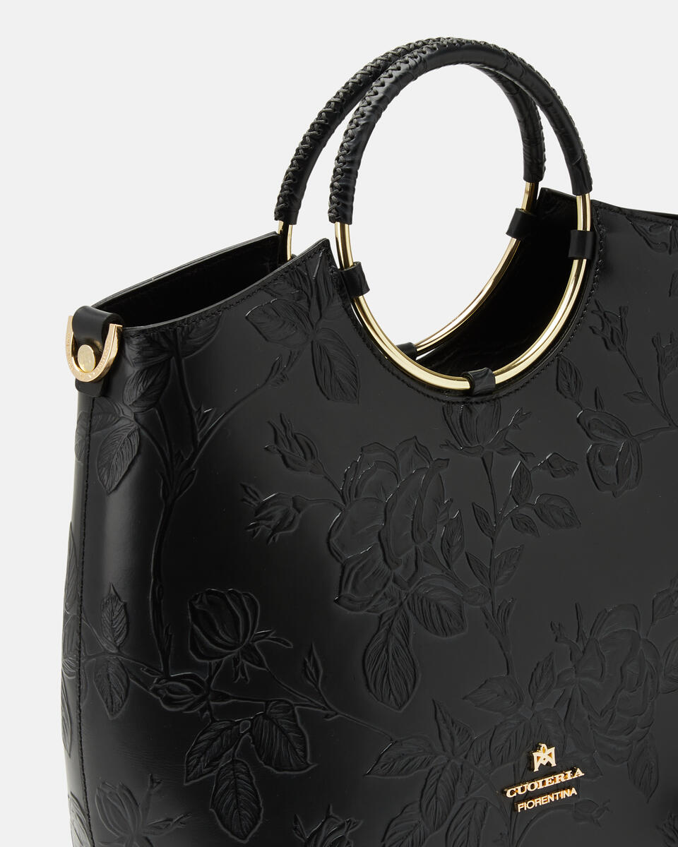 TOTE BAG Black  - Tote Bags - Women's Bags - Bags - Cuoieria Fiorentina