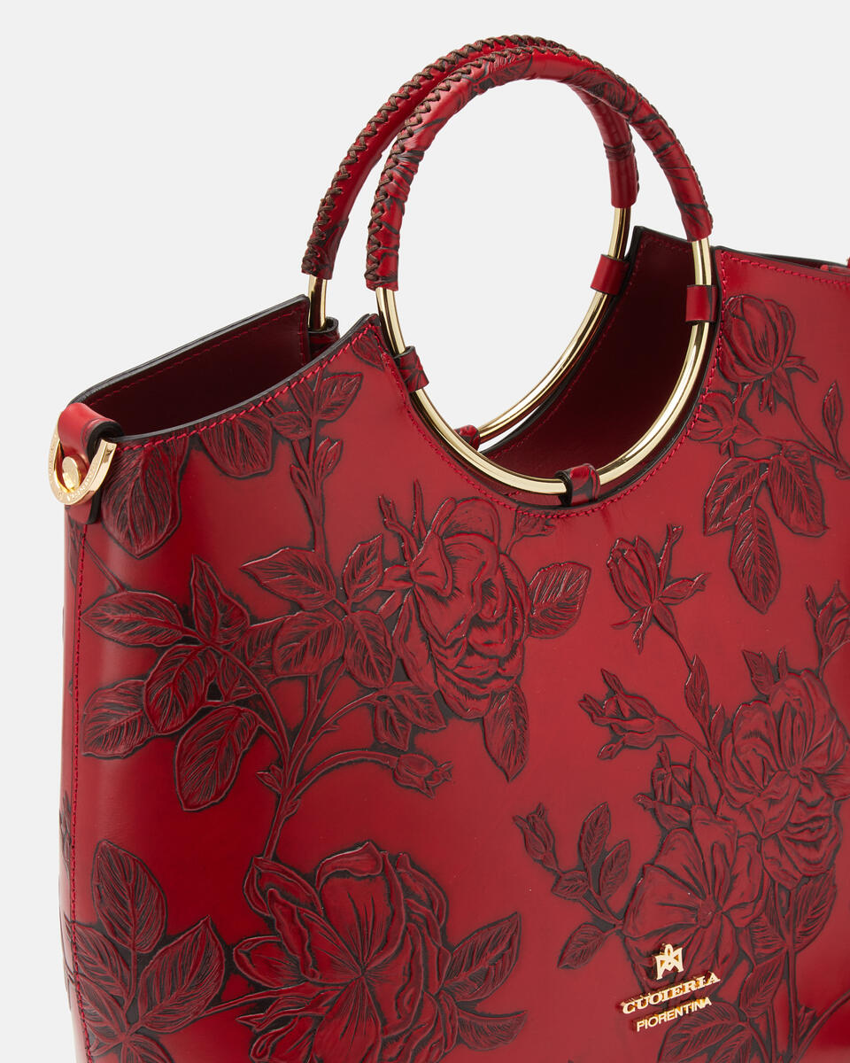 TOTE BAG Red  - Tote Bags - Women's Bags - Bags - Cuoieria Fiorentina