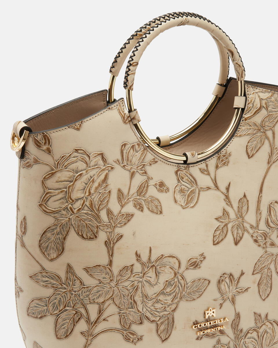 TOTE BAG Taupe  - Tote Bags - Women's Bags - Bags - Cuoieria Fiorentina