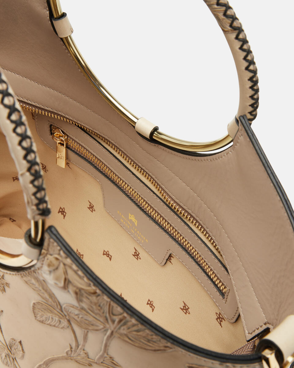 TOTE BAG Taupe  - Tote Bags - Women's Bags - Bags - Cuoieria Fiorentina