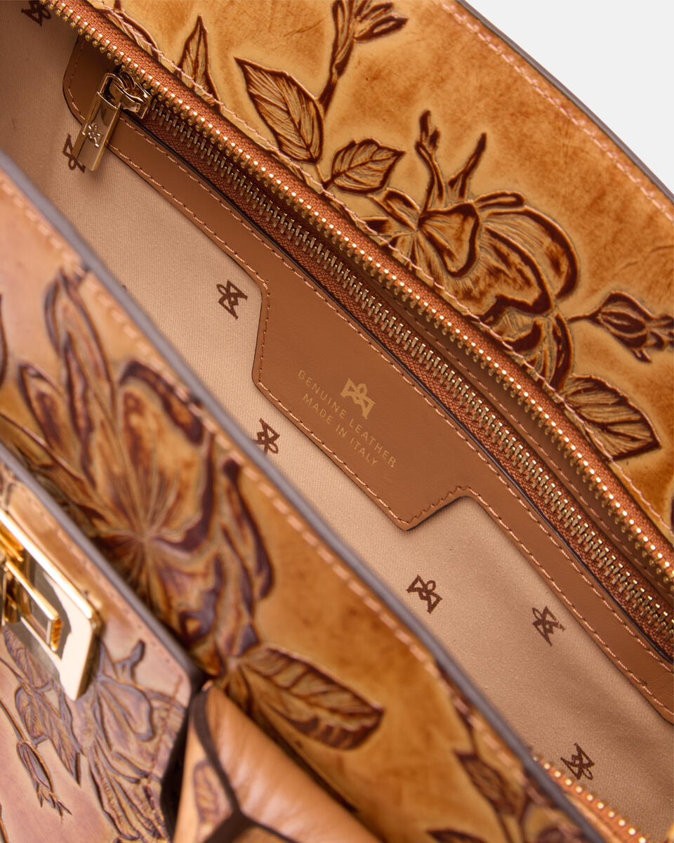 Large tote bag Beige  - Tote Bags - Women's Bags - Bags - Cuoieria Fiorentina
