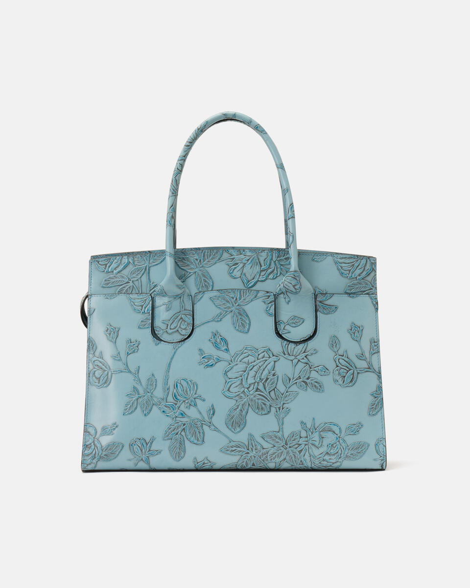 Large tote bag Light blue  - Tote Bags - Women's Bags - Bags - Cuoieria Fiorentina