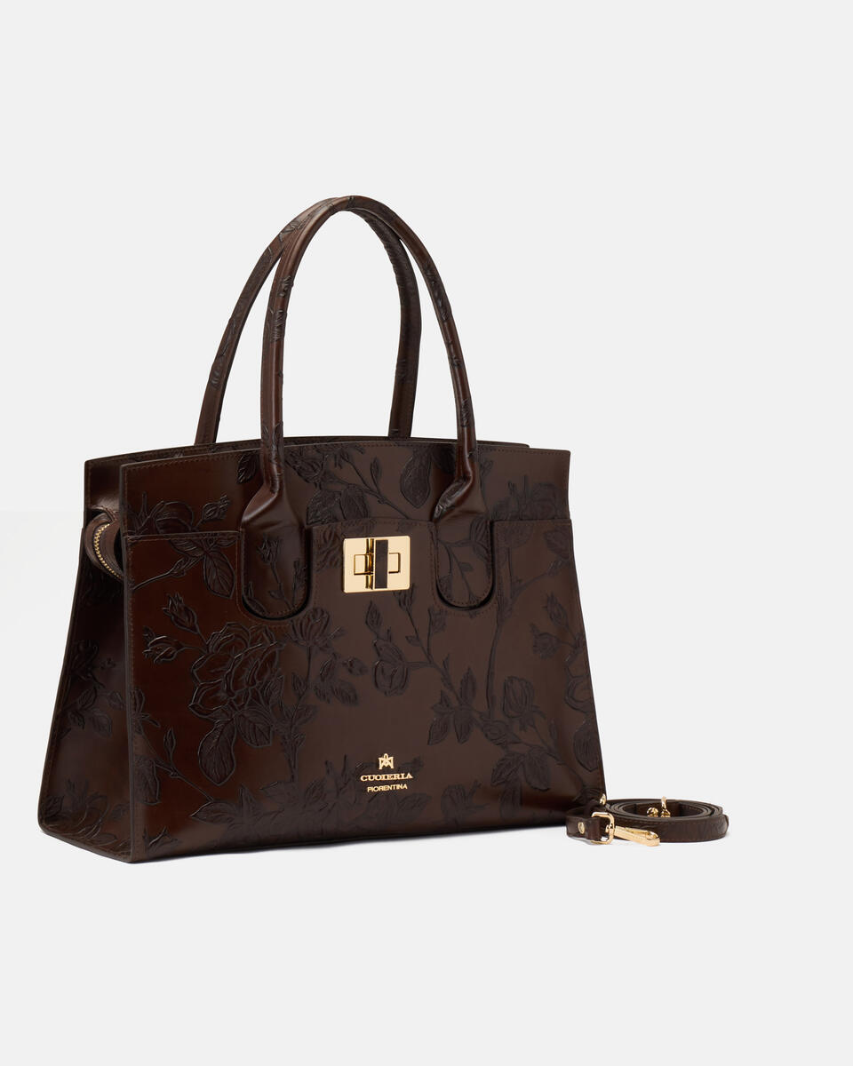 Large tote bag Mahogany  - Tote Bags - Women's Bags - Bags - Cuoieria Fiorentina