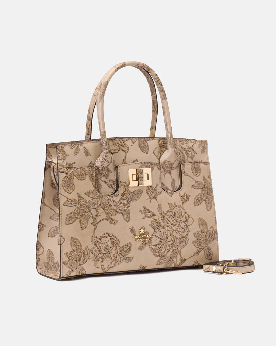 Large tote bag Taupe  - Tote Bags - Women's Bags - Bags - Cuoieria Fiorentina