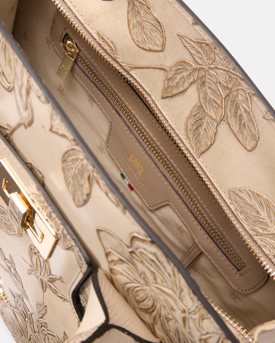 Large tote bag Taupe  - Tote Bags - Women's Bags - Bags - Cuoieria Fiorentina
