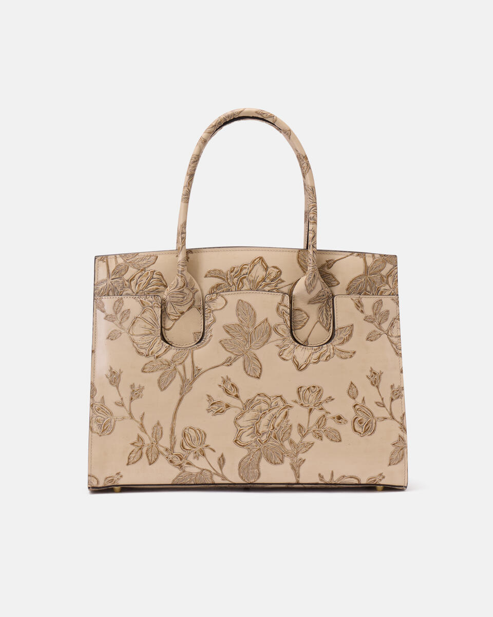 Large tote bag Taupe  - Tote Bags - Women's Bags - Bags - Cuoieria Fiorentina