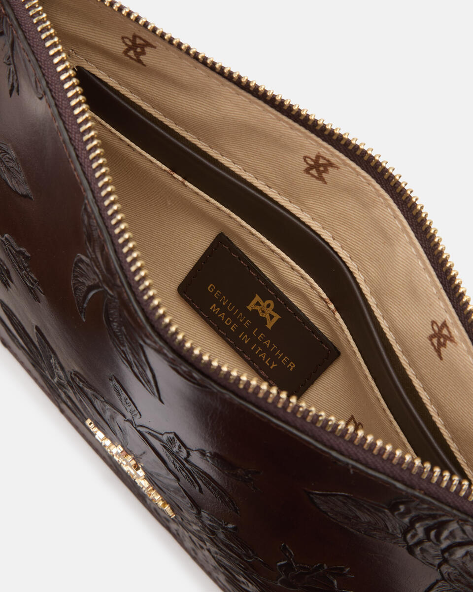 pochette Mahogany  - Clutch Bags - Women's Bags - Bags - Cuoieria Fiorentina