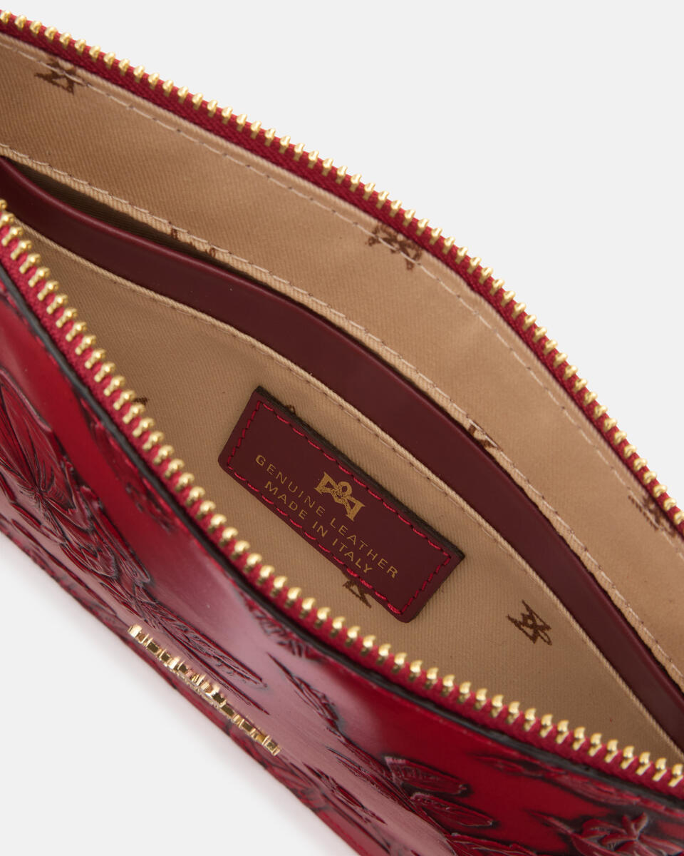 pochette Red  - Clutch Bags - Women's Bags - Bags - Cuoieria Fiorentina