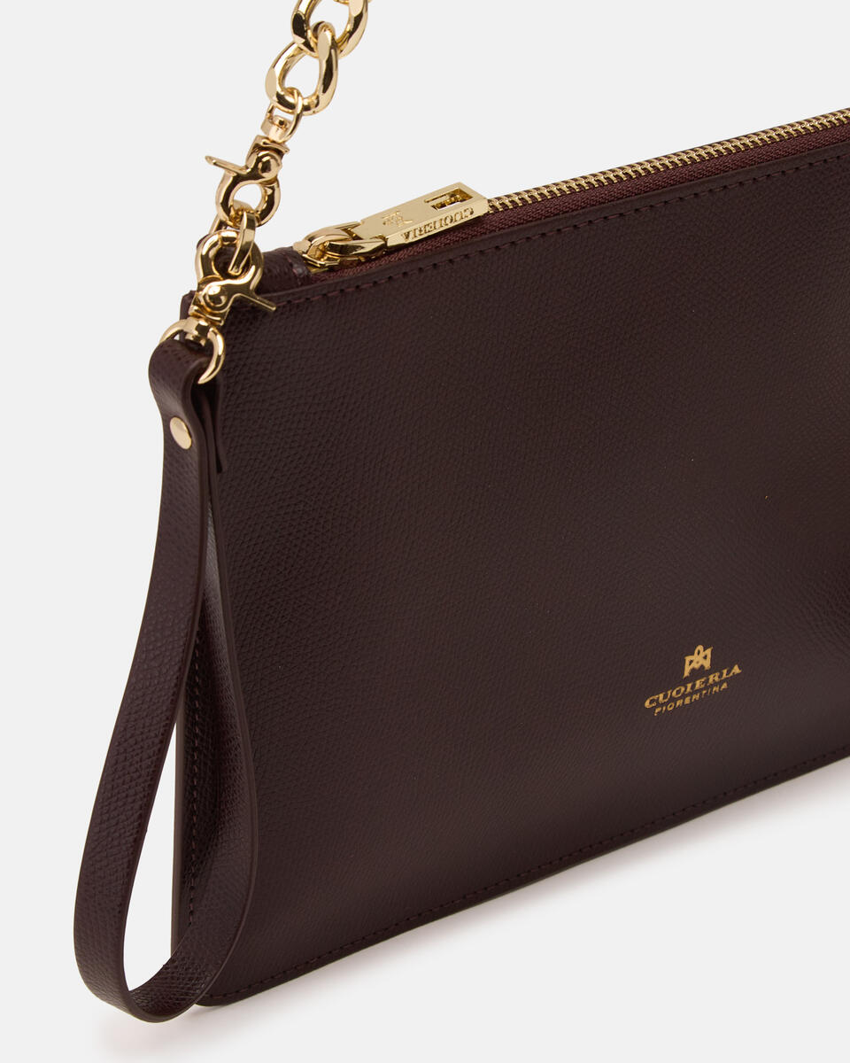 Pochette Dark brown  - Clutch Bags - Women's Bags - Bags - Cuoieria Fiorentina