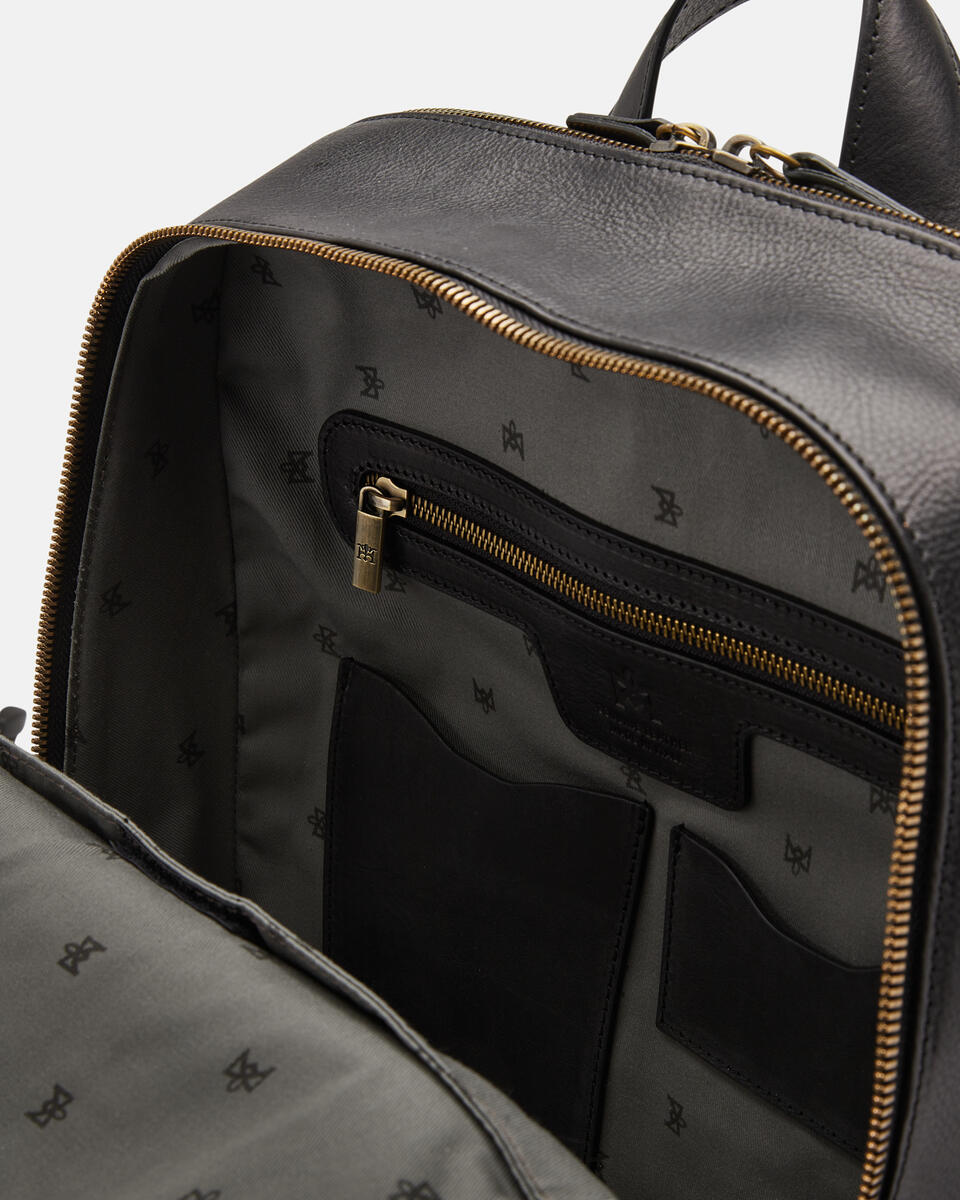 Business backpack Black  - Backpacks - Men's Bags - Bags - Cuoieria Fiorentina