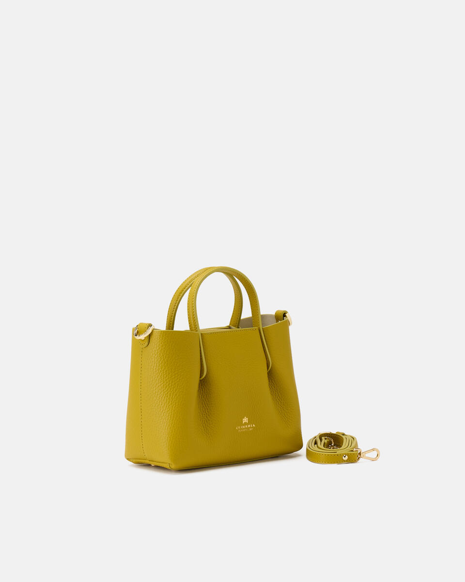 Mini tote bag Acid green  - Tote Bags - Women's Bags - Bags - Cuoieria Fiorentina
